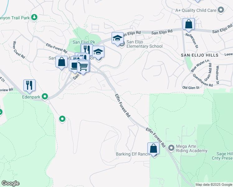 map of restaurants, bars, coffee shops, grocery stores, and more near 1744 Kenwood Place in San Marcos