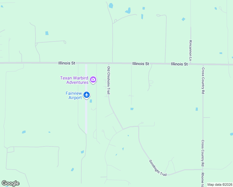 map of restaurants, bars, coffee shops, grocery stores, and more near 225 Old Chisholm Trail in Rhome