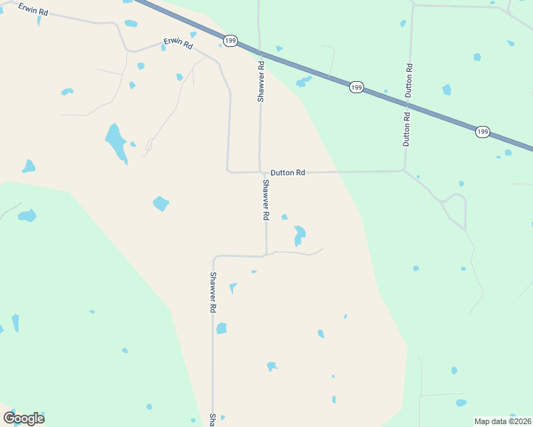 map of restaurants, bars, coffee shops, grocery stores, and more near Shawver Road in Jacksboro