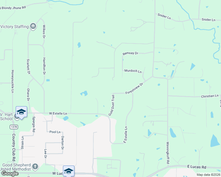 map of restaurants, bars, coffee shops, grocery stores, and more near 211 Forestview Drive in Allen