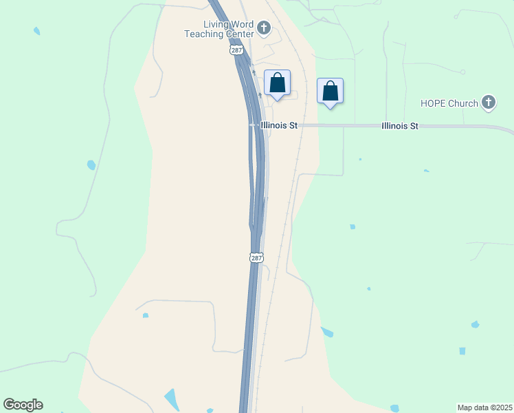 map of restaurants, bars, coffee shops, grocery stores, and more near 9312 Highway 287 in Rhome