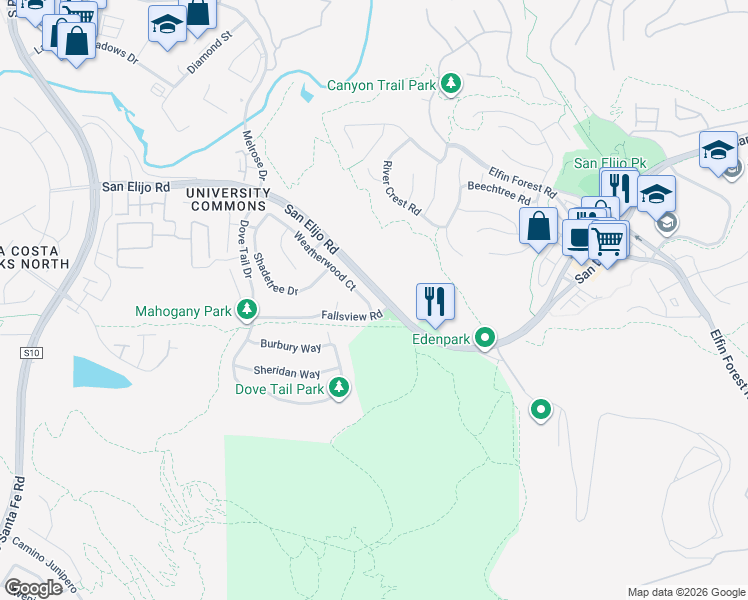 map of restaurants, bars, coffee shops, grocery stores, and more near in San Marcos