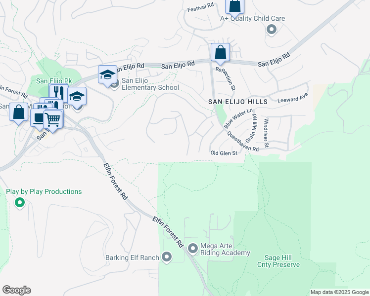 map of restaurants, bars, coffee shops, grocery stores, and more near 1680 Trenton Way in San Marcos