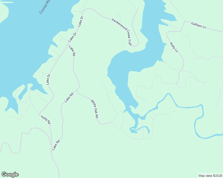 map of restaurants, bars, coffee shops, grocery stores, and more near 1366 White Oak Road in Sylacauga