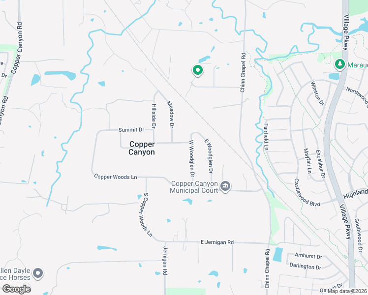 map of restaurants, bars, coffee shops, grocery stores, and more near 506 Oakridge Trail in Lewisville
