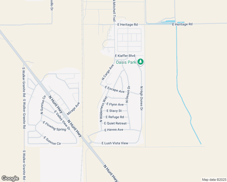 map of restaurants, bars, coffee shops, grocery stores, and more near 6633 East Escape Avenue in Florence