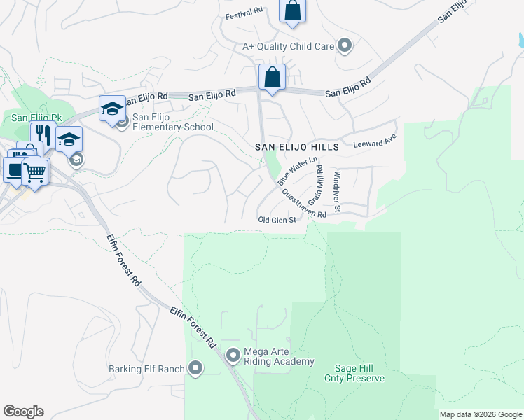 map of restaurants, bars, coffee shops, grocery stores, and more near 1733 Thorley Way in San Marcos