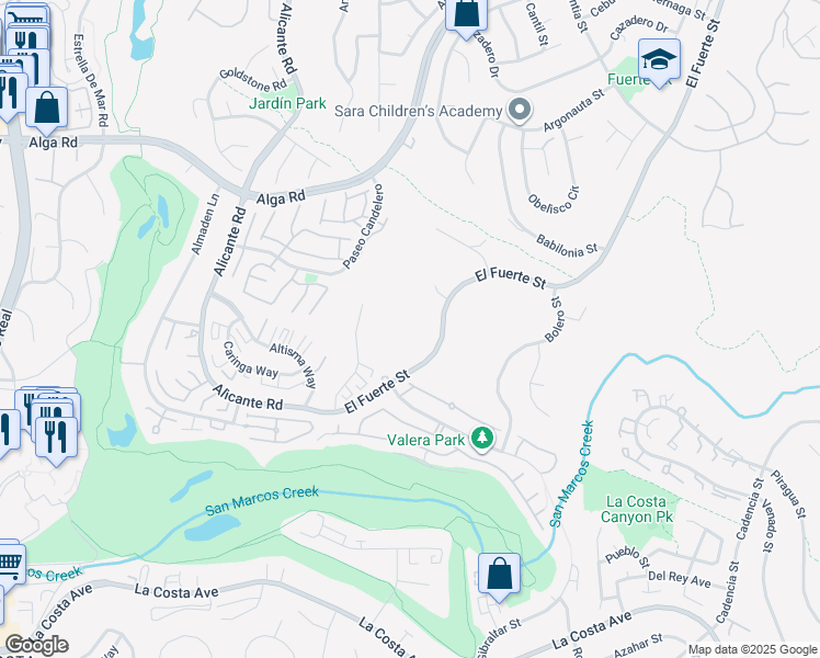 map of restaurants, bars, coffee shops, grocery stores, and more near in Carlsbad
