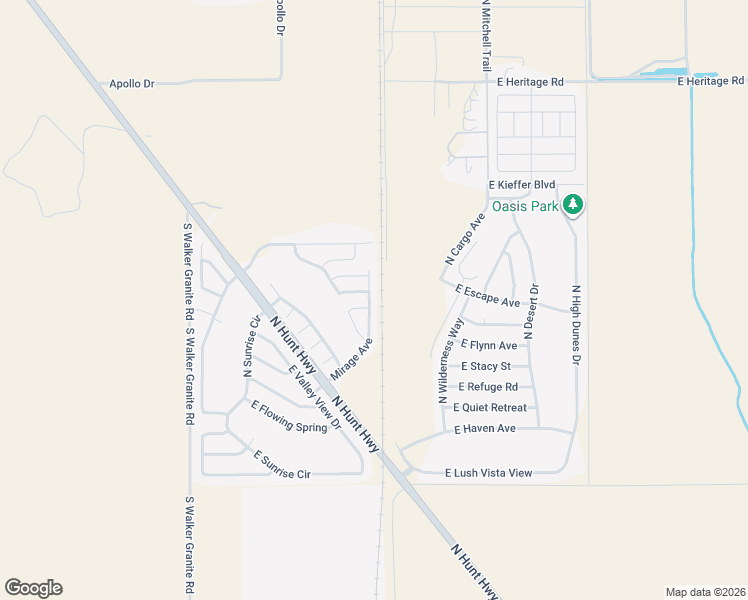 map of restaurants, bars, coffee shops, grocery stores, and more near 23877 North Mirage Avenue in Florence