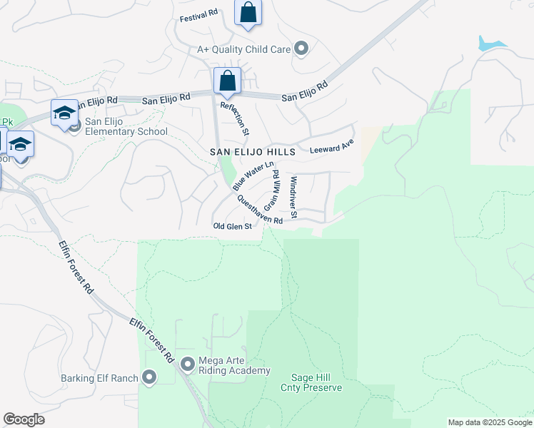map of restaurants, bars, coffee shops, grocery stores, and more near 1785 Grain Mill Road in San Marcos