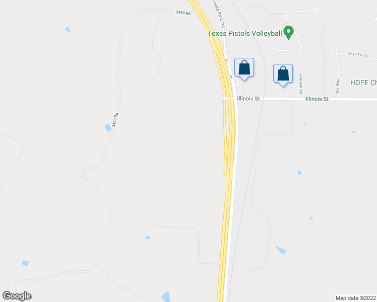 map of restaurants, bars, coffee shops, grocery stores, and more near 9312 Highway 287 in Rhome