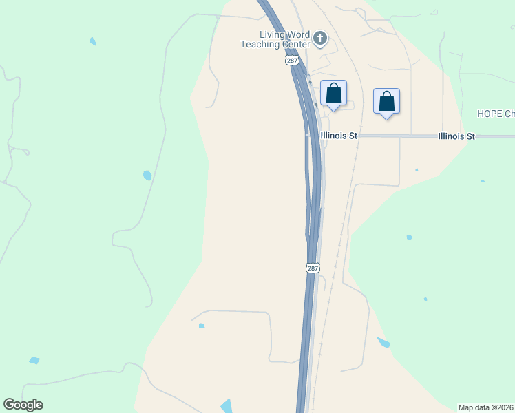 map of restaurants, bars, coffee shops, grocery stores, and more near 9312 Highway 287 in Rhome