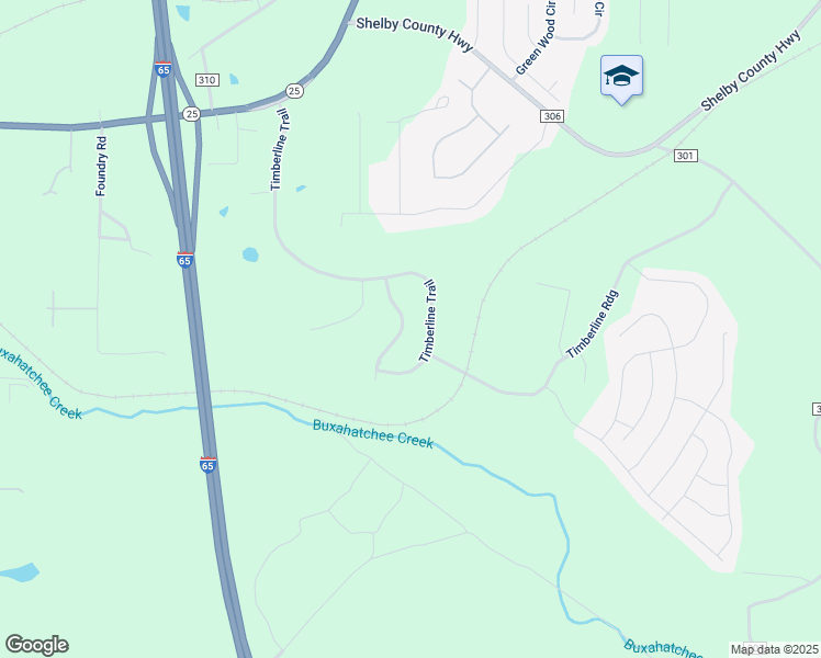 map of restaurants, bars, coffee shops, grocery stores, and more near 923 Timberline Circle in Calera