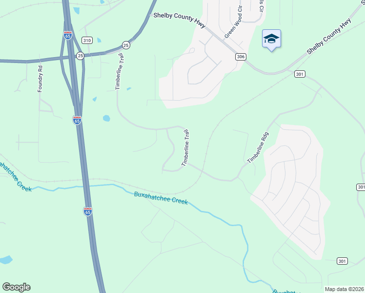 map of restaurants, bars, coffee shops, grocery stores, and more near 923 Timberline Circle in Calera