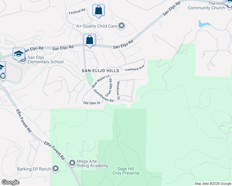map of restaurants, bars, coffee shops, grocery stores, and more near 1840 Windriver Street in San Marcos