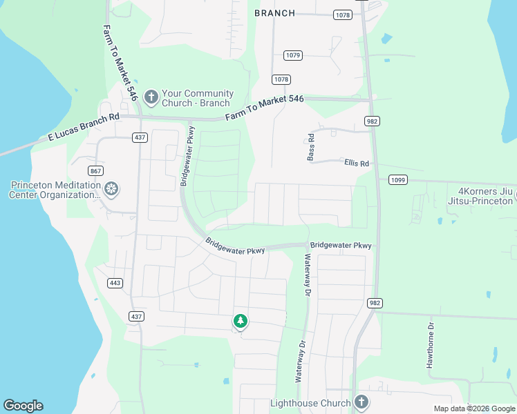 map of restaurants, bars, coffee shops, grocery stores, and more near 5574 Prairie Trail in Princeton