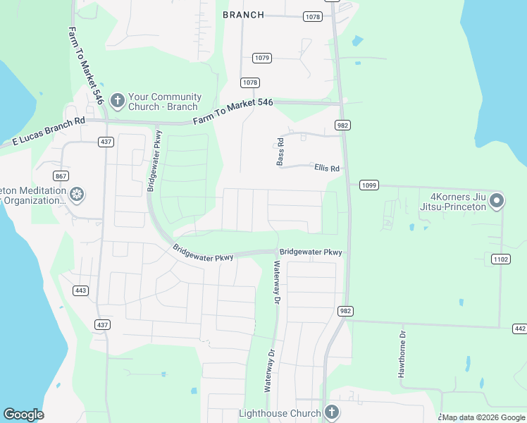 map of restaurants, bars, coffee shops, grocery stores, and more near 5499 Bass Road in Princeton