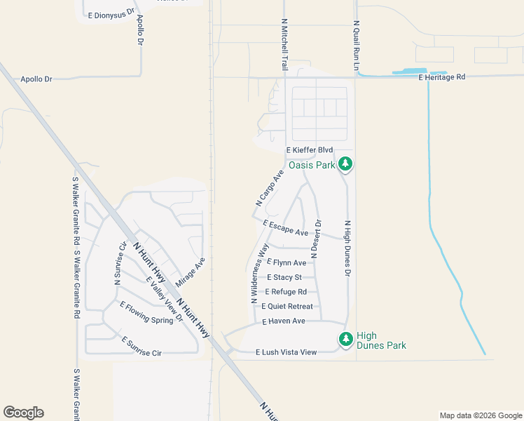 map of restaurants, bars, coffee shops, grocery stores, and more near 24031 North Cargo Avenue in Florence
