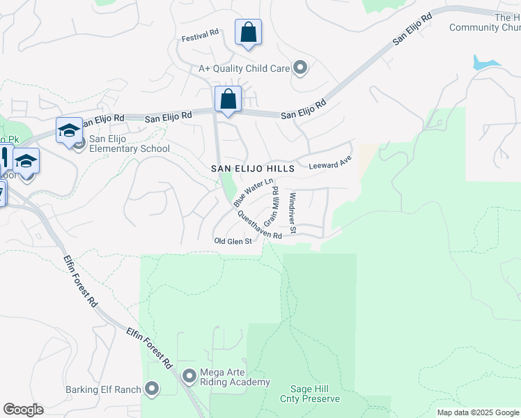 map of restaurants, bars, coffee shops, grocery stores, and more near 880 Summer Moon Road in San Marcos