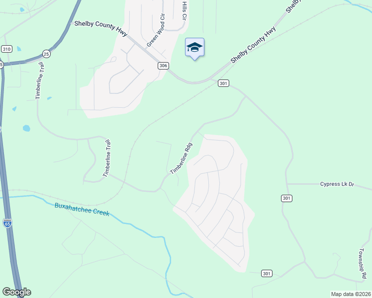 map of restaurants, bars, coffee shops, grocery stores, and more near Timberline Ridge in Calera