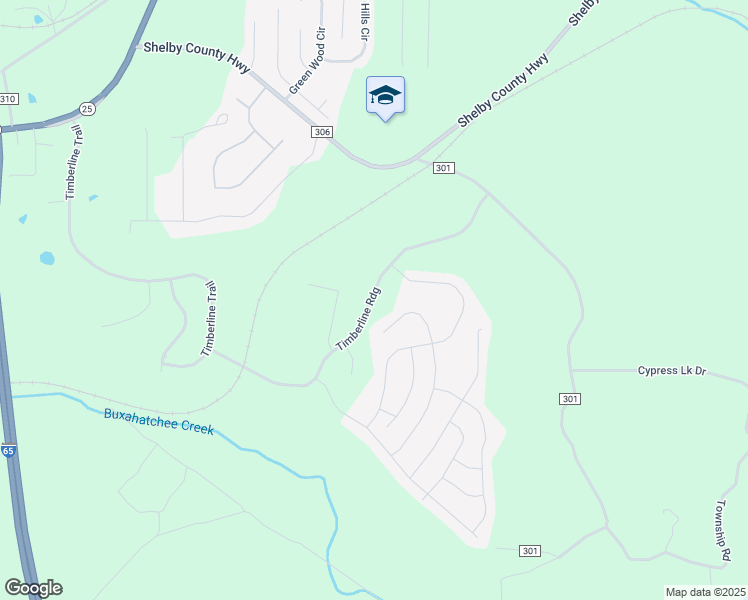 map of restaurants, bars, coffee shops, grocery stores, and more near Timberline Ridge in Calera