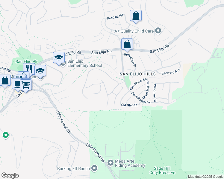 map of restaurants, bars, coffee shops, grocery stores, and more near 966 Baylor Drive in San Marcos