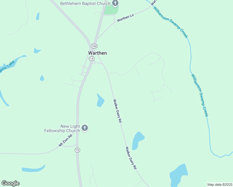 map of restaurants, bars, coffee shops, grocery stores, and more near 381 Walker Dairy Road in Warthen