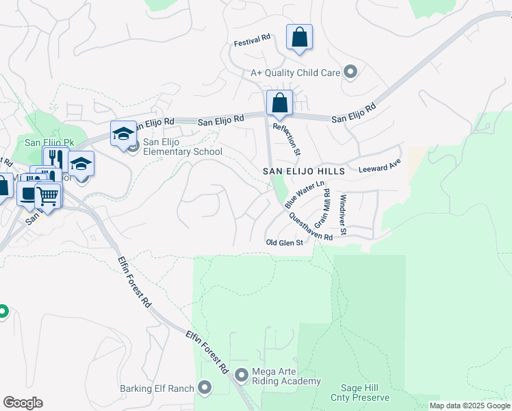 map of restaurants, bars, coffee shops, grocery stores, and more near 966 Baylor Drive in San Marcos