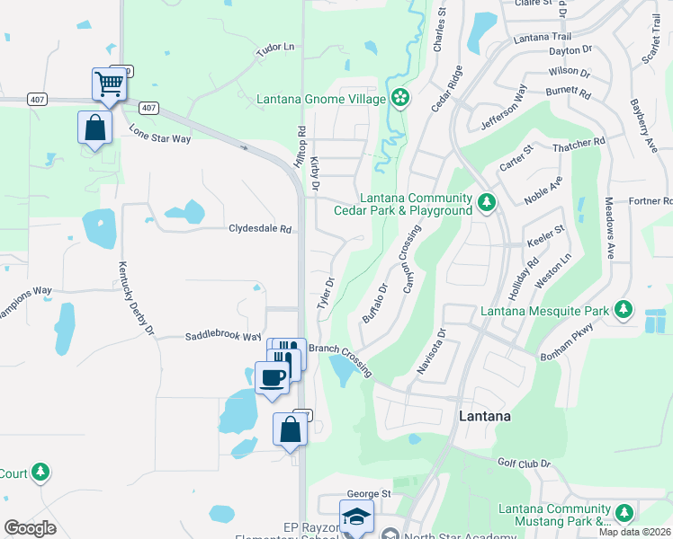 map of restaurants, bars, coffee shops, grocery stores, and more near 8542 Tyler Drive in Lantana
