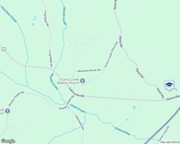 map of restaurants, bars, coffee shops, grocery stores, and more near 15090 Mountain Brook Road in Fosters