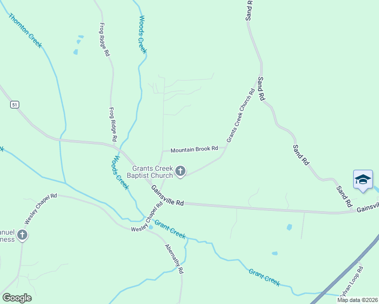 map of restaurants, bars, coffee shops, grocery stores, and more near 15090 Mountain Brook Road in Fosters