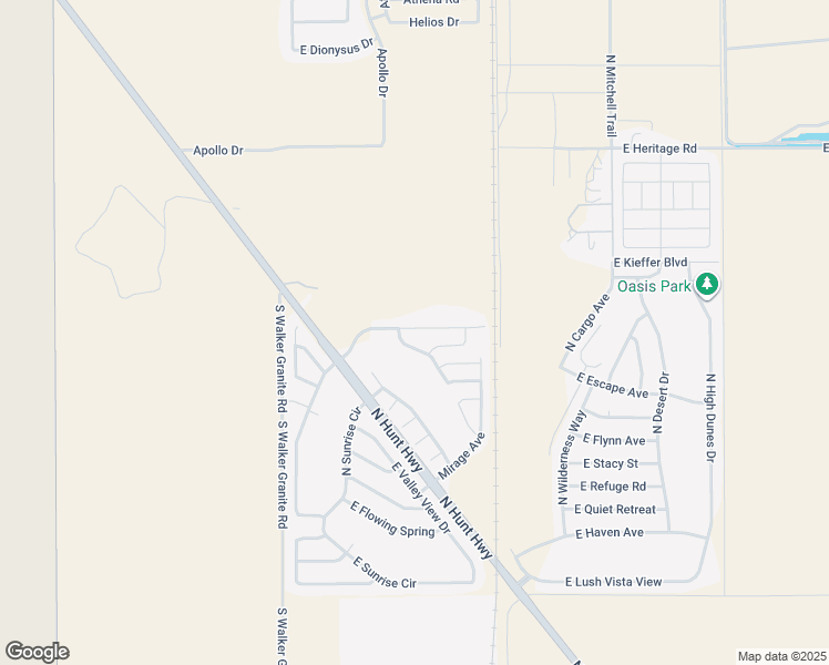 map of restaurants, bars, coffee shops, grocery stores, and more near 24021 North Brittlebush Way in Florence