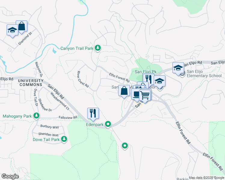 map of restaurants, bars, coffee shops, grocery stores, and more near 1456 Golden Sunset Drive in San Marcos