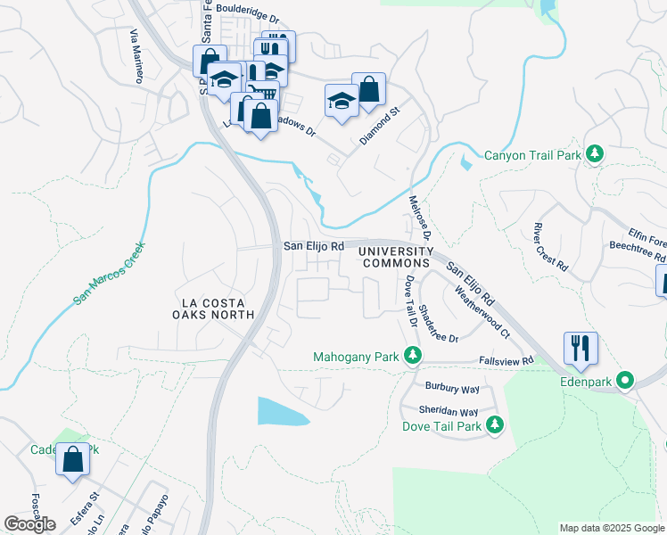 map of restaurants, bars, coffee shops, grocery stores, and more near 2083 Lynx Way in San Marcos