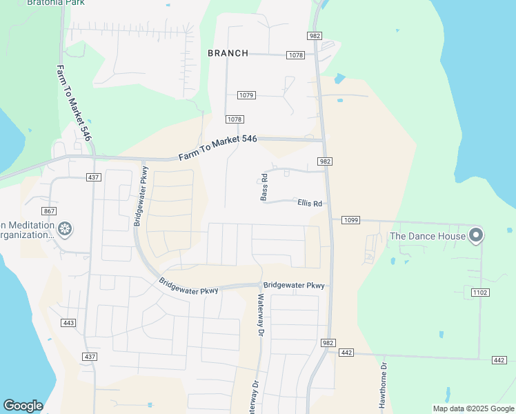 map of restaurants, bars, coffee shops, grocery stores, and more near 5499 Bass Road in Princeton