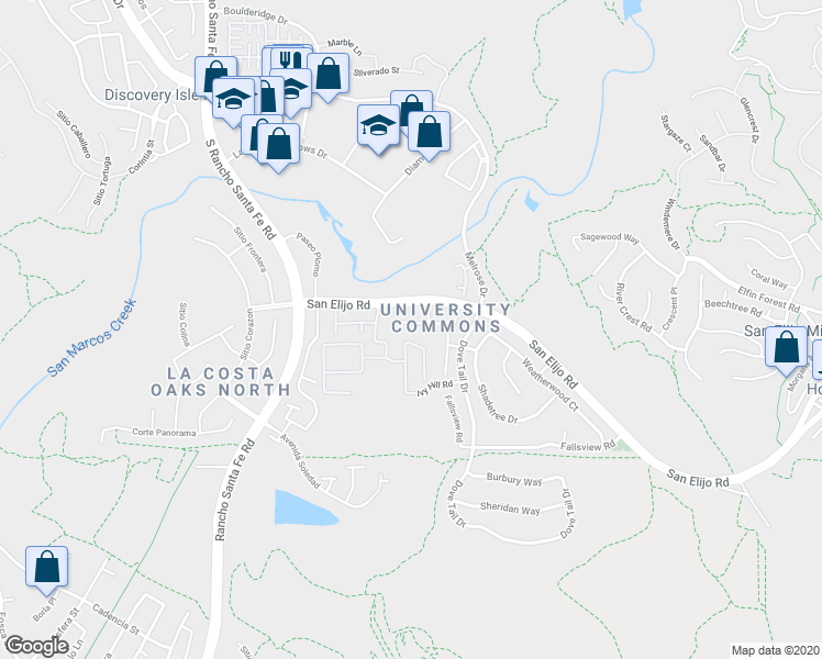 map of restaurants, bars, coffee shops, grocery stores, and more near 2524 Corbel Way in San Marcos