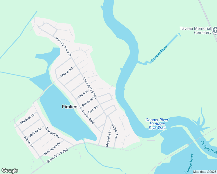 map of restaurants, bars, coffee shops, grocery stores, and more near 1301 State Road S-8-397 in Moncks Corner