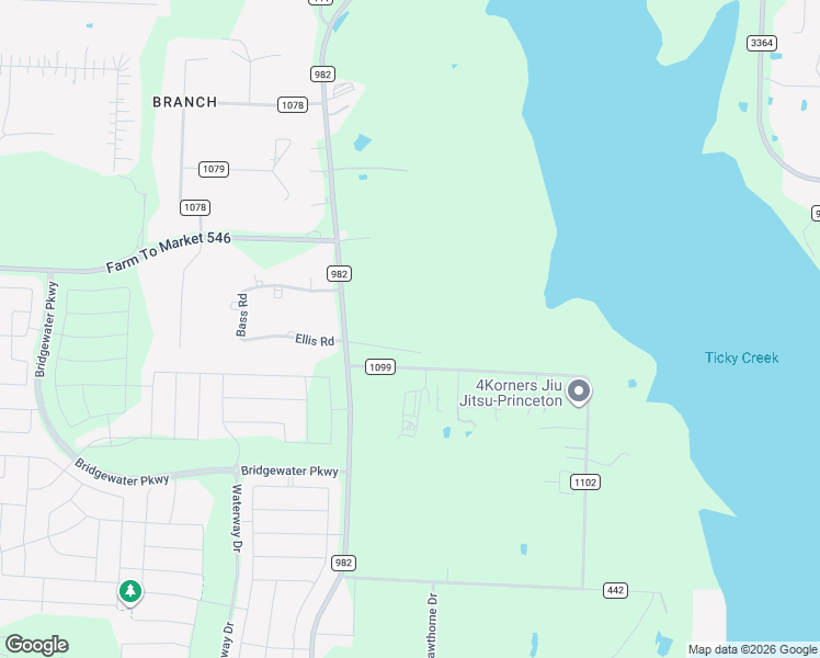 map of restaurants, bars, coffee shops, grocery stores, and more near 10469 County Road 1099 in Princeton