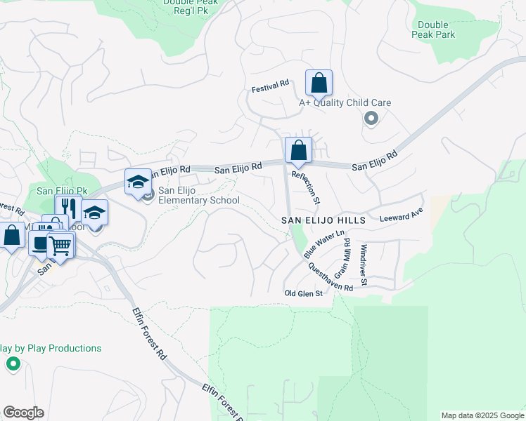 map of restaurants, bars, coffee shops, grocery stores, and more near 1045 Brightwood Drive in San Marcos