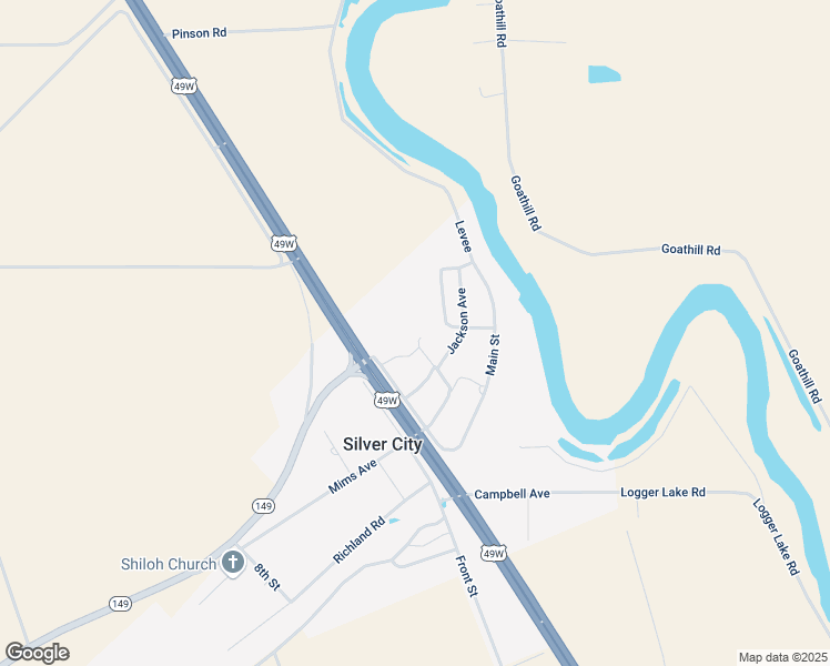 map of restaurants, bars, coffee shops, grocery stores, and more near 91 Mercer Street in Silver City