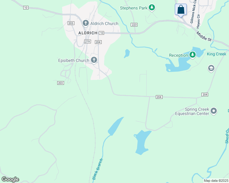 map of restaurants, bars, coffee shops, grocery stores, and more near 515 Highway 204 in Montevallo