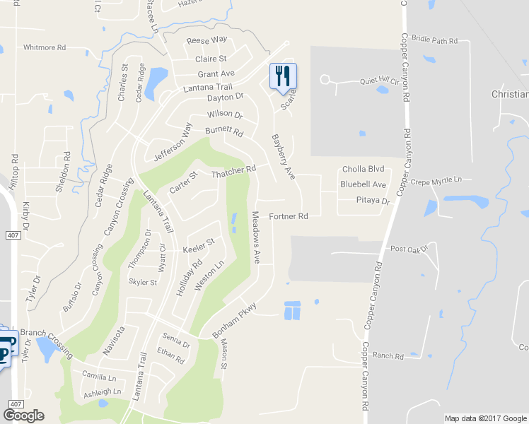 map of restaurants, bars, coffee shops, grocery stores, and more near 951 Fortner Road in Lantana