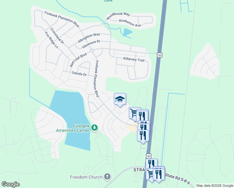 map of restaurants, bars, coffee shops, grocery stores, and more near 302 Freeland Way in Moncks Corner