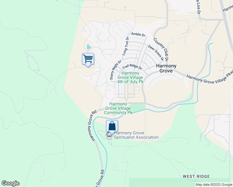 map of restaurants, bars, coffee shops, grocery stores, and more near 21408 Trail Ridge Drive in Escondido