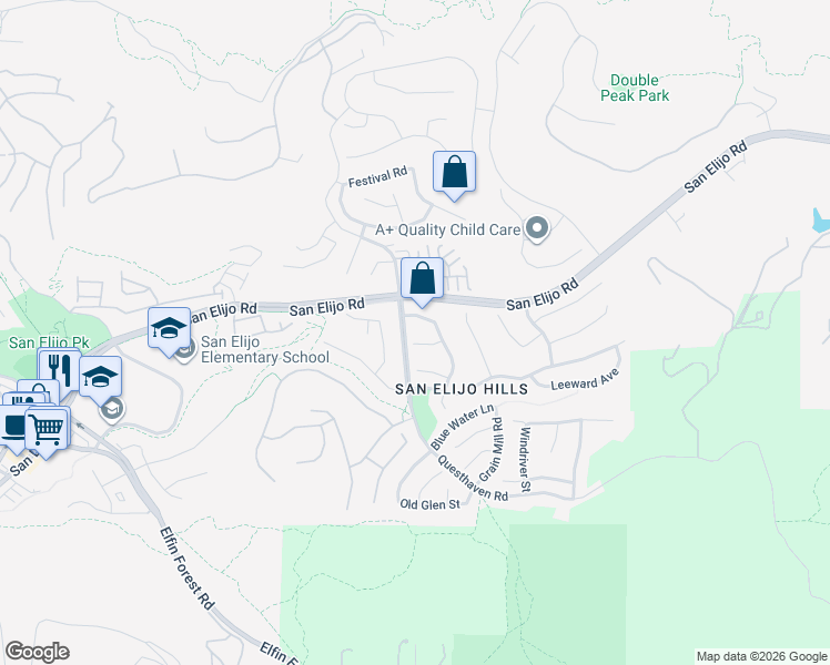 map of restaurants, bars, coffee shops, grocery stores, and more near 950 Prism Drive in San Marcos