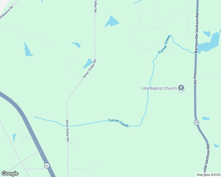 map of restaurants, bars, coffee shops, grocery stores, and more near 533 Silver Dollar Road in Barnesville