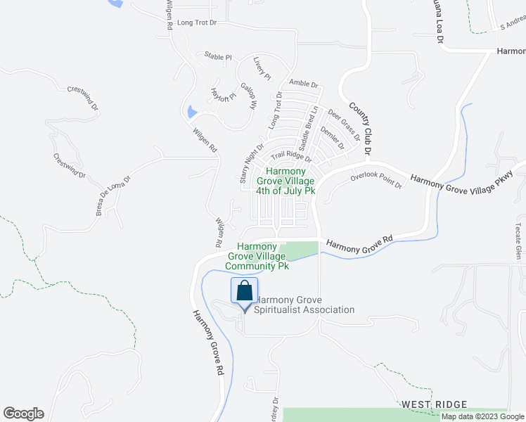 map of restaurants, bars, coffee shops, grocery stores, and more near 21427 Trail Ridge Drive in Escondido