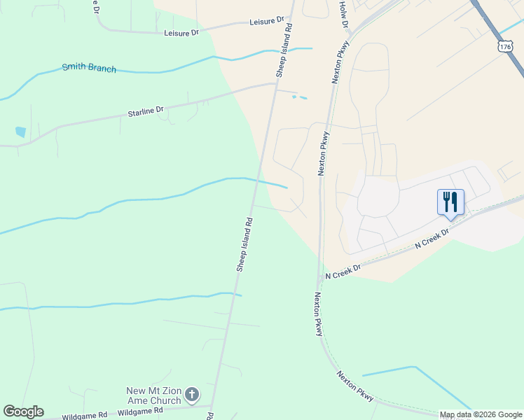 map of restaurants, bars, coffee shops, grocery stores, and more near 1153 Sheep Island Road in Summerville
