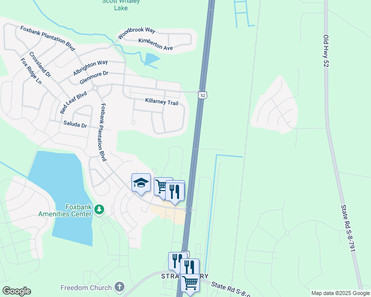 map of restaurants, bars, coffee shops, grocery stores, and more near 609 Trotters Lane in Moncks Corner