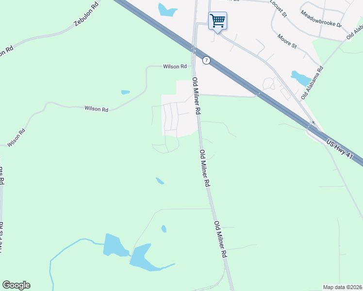 map of restaurants, bars, coffee shops, grocery stores, and more near 239 Pecan Street in Milner